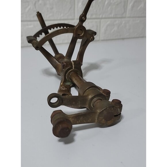 Antique Boat Bronze Engine Transmission Helm Cable Control Levers - Picture 4 of 9